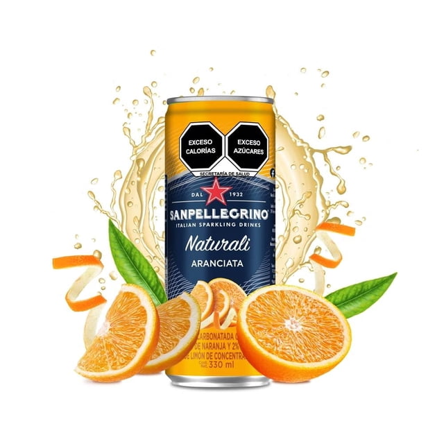 Bebida gasificada San Pellegrino Naturali aranciata 330 ml