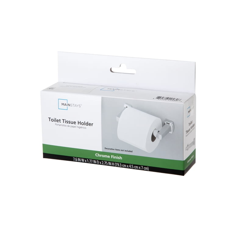 Chrome Wall-Mounted Toilet Paper Holder photo 3