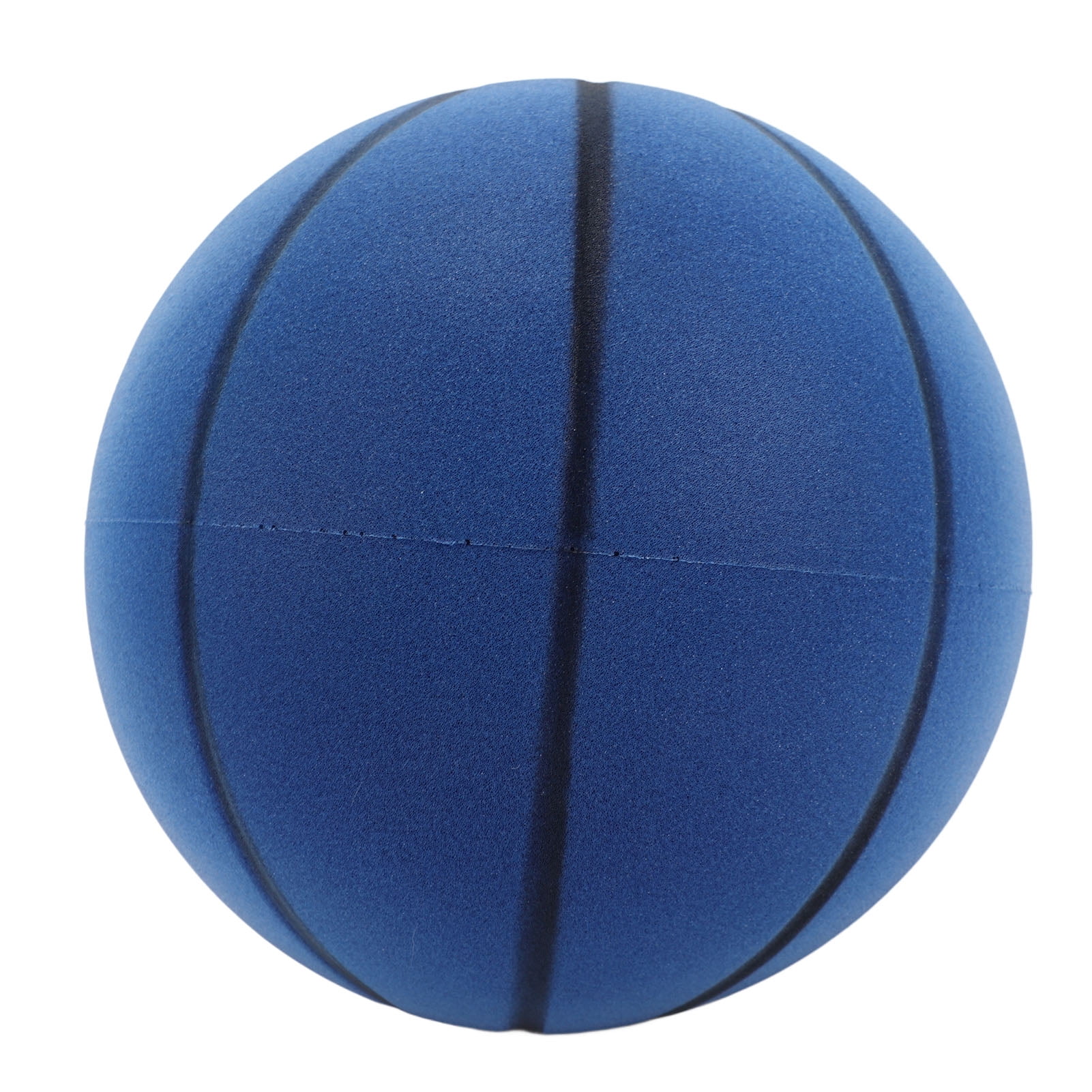 YAHHU Silent Basketball Size 7 (29.5") / 24 cm in Blue - Premium PU Highly Elastic Inflation Free Quiet Bounce Ball, Enhances Hand Eye Coordination for Home Apartment Indoor Boys Training Practice