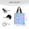 thumbnail image 4 of Naloa Purple Dragon Scales Tote Bag for Women, Foldable Tote Bag With Zipper, Large Shoulder Bag, Top Handle Handbag for Travel, Work, Shopping, 4 of 9