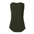 thumbnail image 7 of Tiqkatyck Tank Tops for Women Trendy Women's 2025 Chic Round Neck Short Sleeve Shirts 2D Printed Casual Loose Fit Vest Sleeveless Tunic Tops Summer Tops for Women Army Green L, 7 of 7