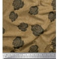 thumbnail image 1 of Soimoi Cotton Cambric Fabric Leaves & Floral Artistic Printed Craft Fabric by the Yard 42 Inch Wide, 1 of 3