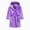 A14-Purple, variant on Children Boys Girls Fashion Bathrobe Soft Cozy Hooded Robe Cloth Bathrobe