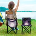 thumbnail image 5 of 600D Oxford Camping Chair Portable Foldable Chair Supports 220 lbs for Picnic, Fishing, Backpacking Solar Vortex, 5 of 8