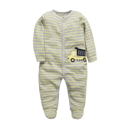 

THE WILD Casual Pretty Toddler Infant Baby Boys Girls Romper Sleep And Play Pajamas One-peice Romper