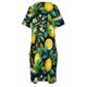thumbnail image 5 of Vestido holgado con bolsillos y estampado de limones en hojas tropicales, vestido de fiesta de lujo para mujer, vestido de noche para graduación, tendencia de ropa para mujer 2025, 5 of 7