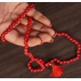 thumbnail image 5 of IBA IndianbeautifulartRed HakikJapaMala, Protection Against Bad Evils 108 + 1 Beads (3mm), 5 of 5