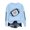 Sky Blue_2, variant on Godom Oversized Sweatshirt for Women Rugby Graphic Pullover Long Sleeve Drop Shoulder Fleece Sweatshirt