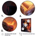 thumbnail image 3 of Designart "Romantic Dance Amour Couple I" People Canvas Wall Art - Traditional Yellow Romantic Portrait Entryway Wall Art, 3 of 6
