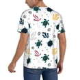 thumbnail image 2 of KLL Turtles And Corals for Men's Baseball Shirts,Short Sleeve Casual Shirts Button Down Shirt for Men Beach Summer Wedding Shirt-Large, 2 of 7