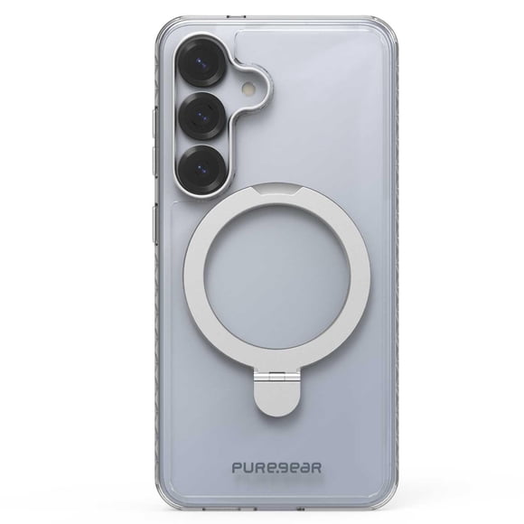 . Funda PUREGEAR Slimshell Kik Mag para Samsung S25 Transp Plata