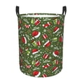 thumbnail image 1 of Balery Christmas Hat sock Cesta de ropa redonda con asas, impermeable, independiente, para ropa, juguetes, dormitorio y familia-Medium, 1 of 6