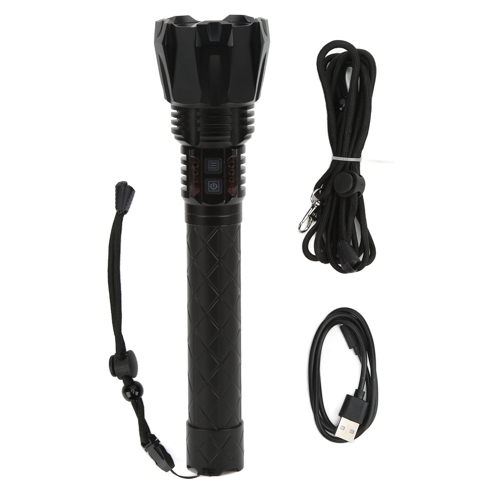 PIOOCAN Rechargeable LED Flashlight - 1200 Lumens, 4 Modes, Waterproof, With Clip | Compact EDC Light For Camping & Emergencies