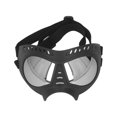 thumbnail image 2 of Gafas de sol para perros con protección UV, gafas para mascotas, protección contra el desgaste de los ojos, gafas de sol para perros medianos y grandes, montura negra, lentes plateadas, 2 of 14