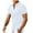 White 02, variant on Mens Short Sleeve Shirts Ribbed Quarter-Zip Front Lapel Neck Work Dress Shirt Tshirt Colorblock Stretch Tee (Medium, Black 02)