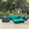 thumbnail image 4 of Modway Collection Convene Sectionnel de Mobilier de Patio Extérieur 8 Pcs, Turquoise, 4 of 12