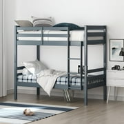 Campbell Wood Twin Over Twin Convertible Bunk Bed, Multiple Colors