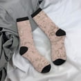 thumbnail image 5 of Pofeuu Rose Gold Marble Texture Print Crew Socks, Adult Running Hiking Socks for Youth and Adult, 5 of 6