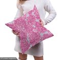 thumbnail image 5 of Ambesonne Spring Fabric by the Yard Upholstery, Repetitive Close-up Peonies, 3 Yards, Pale Blue Pink, 5 of 5