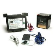Chrome Battery Breakaway Kit (top-load) for Trailer With Charger, Switch And 12 Volt 5 Amp Hour SLA Battery With Lcd Screen