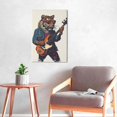 thumbnail image 6 of 16x24 inch Canvas Frameless Painting Tiger Plays Guitar,Music Room Decor Accessory,Bedroom,Lounge,Music Studio Wall Decor Paintings Canvas,Gift For Tiger & Guitar Lovers,Bar Party,Cafes,Door, 6 of 6