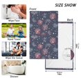 thumbnail image 6 of Yayeee 100% Cotton Hand Towels for Bathroom 16" x 28" Soft Absorbent Kitchen Towel, Red and Blue Fireworks Pattern, 6 of 7
