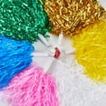 thumbnail image 4 of 1 Set 12Pcs 6 Styles Plastic Cheerleading Pom Poms Cheerleading Hand Flowers for Girls Mixed Color 280~300mm 2pcs/style, 4 of 6