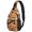 Basketball and Hoop Orange Pattern, variant on Basketball and Hoop Black Pattern Sling Backpack, Unisex Hiking Chest Pack with Side Mesh Pockets, Earphone Hole Port Gift Ideas for Hiking Cycling Walking