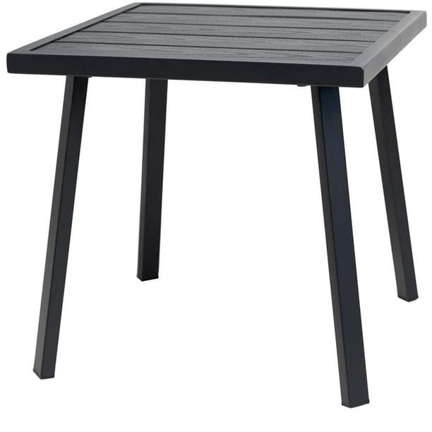 C Hopetree Small Metal Outdoor Coffee Side Table For Outside Patio Square Black Size 18 W X D 15 H Com - Small Black Metal Rectangle Side Table C Hopetree Small Metal Outdoor Coffee Side Table For Outside Patio Square Black Size 18 W X D 15 H Com - Small Black Metal Rectangle Side Table