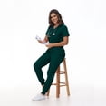 thumbnail image 4 of LYMAYTER Women Medical Uniform for S-2XL Comforts Short Sleeve Nurse Uniform V-Neck Breathable Medical Uniform Outfit, 4 of 6
