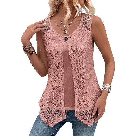 Womens Loose Fit Casual Flowy Tank Tops Sleeveless Summer Tops Clothes Outfits 2025 Pale Pinkish Gray XL