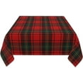 thumbnail image 3 of Christmas Checkered Square Tablecloth 54x54 Inch Red Green Buffalo Plaid Table Cloth Winter Xmas Holiday Table Covers Polyester Indoor Outdoor Tablecloths for Kitchen Dining Party, 3 of 7