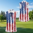 thumbnail image 5 of Aplkyhs Matching Golf Shirts for Couple American Flag Firework Quarter Zip Golf Tennis Tank Top Moisture Wicking Breathable Fabric Racerback Design Suitable for Tennis Enthusiasts, 5 of 6