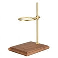 thumbnail image 1 of Pour over Coffee Maker Stand with Wood Base Adjustable Height Rack Dripper Filter Holder for Manual Brewing Walnut Wood, 1 of 9