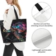 thumbnail image 3 of Easygdp Colorful Plant Turtle A Bolsas Tote para Mujer, Bolsos de Hombro para Viaje, Bolsos de Mano de Gran Capacidad para Compras y Trabajo, 3 of 8