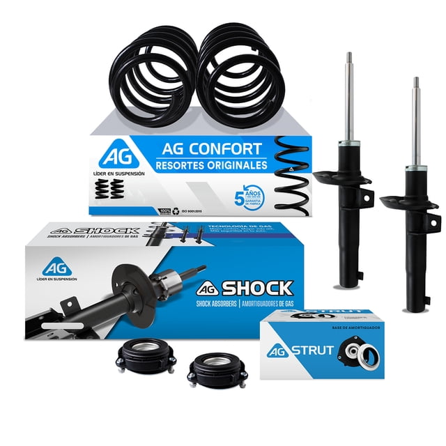 Kit Original AG para Auto Delanteros para Volkswagen Bora 50mm 2005 a 2011 4 Piezas Nuevos