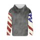 thumbnail image 3 of Sudadera con capucha para hombre, informal, con cordón, estampado navideño, deportiva, blusa de poliéster, 3 of 4