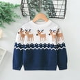 thumbnail image 5 of Fesfesfes Christmas Sweaters for Big Boys and Girls Winter Warm Sweater Children Chunky Round Neckline Pullover Tops Pattern Shirts, 5 of 8