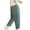 Green, variant on Zkozptok Men's Cotton Pants Casual Sport Wide Leg Sweatpants with Pockets Lightweight Drawstring Trousers with Pockets