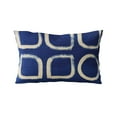 thumbnail image 5 of Plutus Brands Blue Block Dot Luxury Throw Pillow-Size:20" x 26", 5 of 9