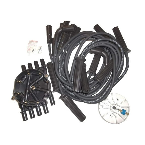 Distributor Cap, Rotor, Spark Plug Wires Tune Up Kit for Mercruiser 5.0 5.7 MPI MAG and Volvo Penta 5.0 5.7 GI GXI by FASWORX