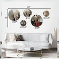 thumbnail image 4 of Designart "Cubist Abstractions Exploration I" Abstract Cubism Metal Wall Art Set of 5 Piece, 4 of 5