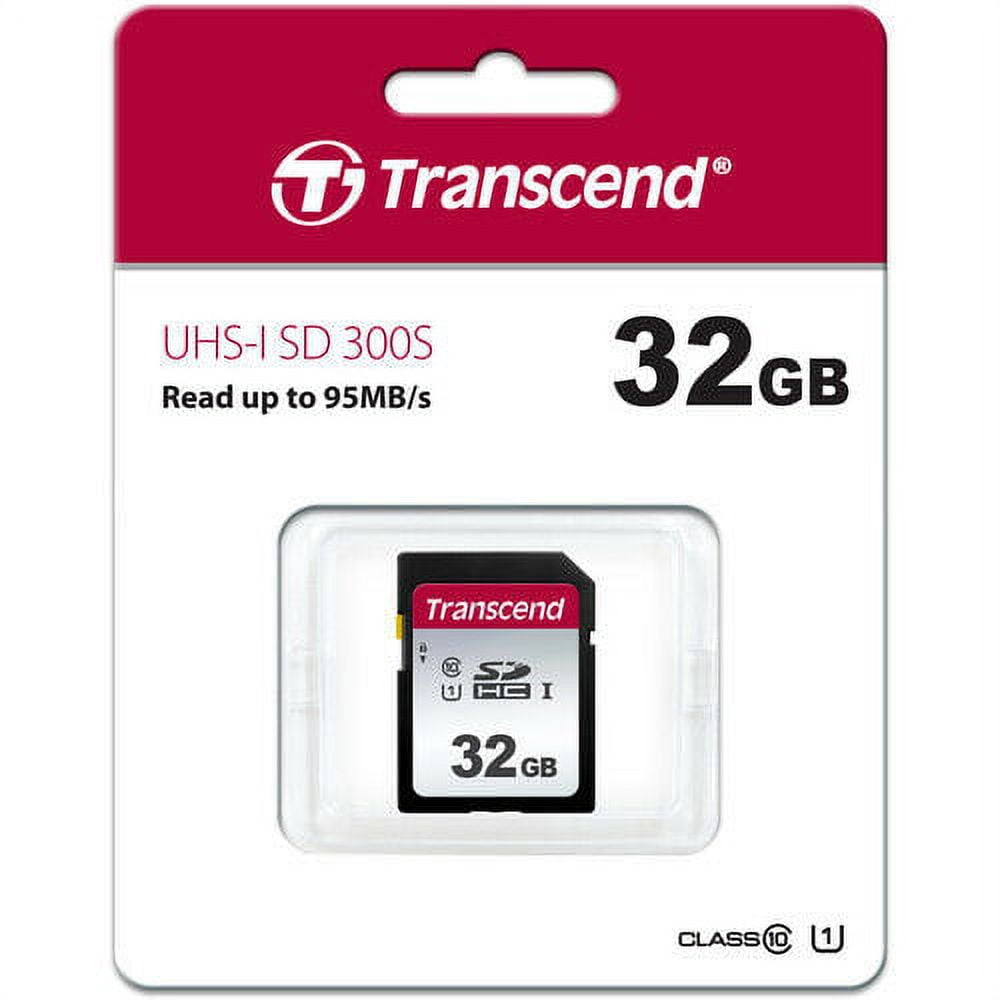 4 Pack Transcend 32GB SDHC UHS-1 Class 10 Memory Card