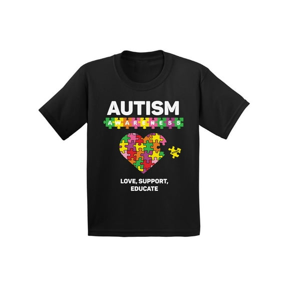 Awkward Styles Kids Love Support Educate Autism Shirts for Youth Autism Awareness Autism Awareness T Shirt Autistic Pride Autism Puzzle Shirts for Kids Boys Autism Shirt Autism Gifts for Girls