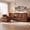 Rust-fabric material, variant on Poshby Mid-Century Modern Accent Chairs with Fabric Material, Upholstered Cushions for Living Room, Red Brown