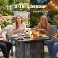 thumbnail image 4 of Outsunny Propane Fire Pit Table, Gas Fire Pit with Explosion-Proof Net, 4 of 10