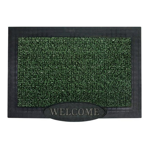Grassworx 6564884 Evergreen Polyethylene & Rubber Nonslip Door Mat 36