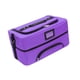 thumbnail image 5 of Bolsa de maquillaje de gran capacidad, organizador de esmaltes de uñas para mujeres maquilladoras. púrpura, 5 of 9
