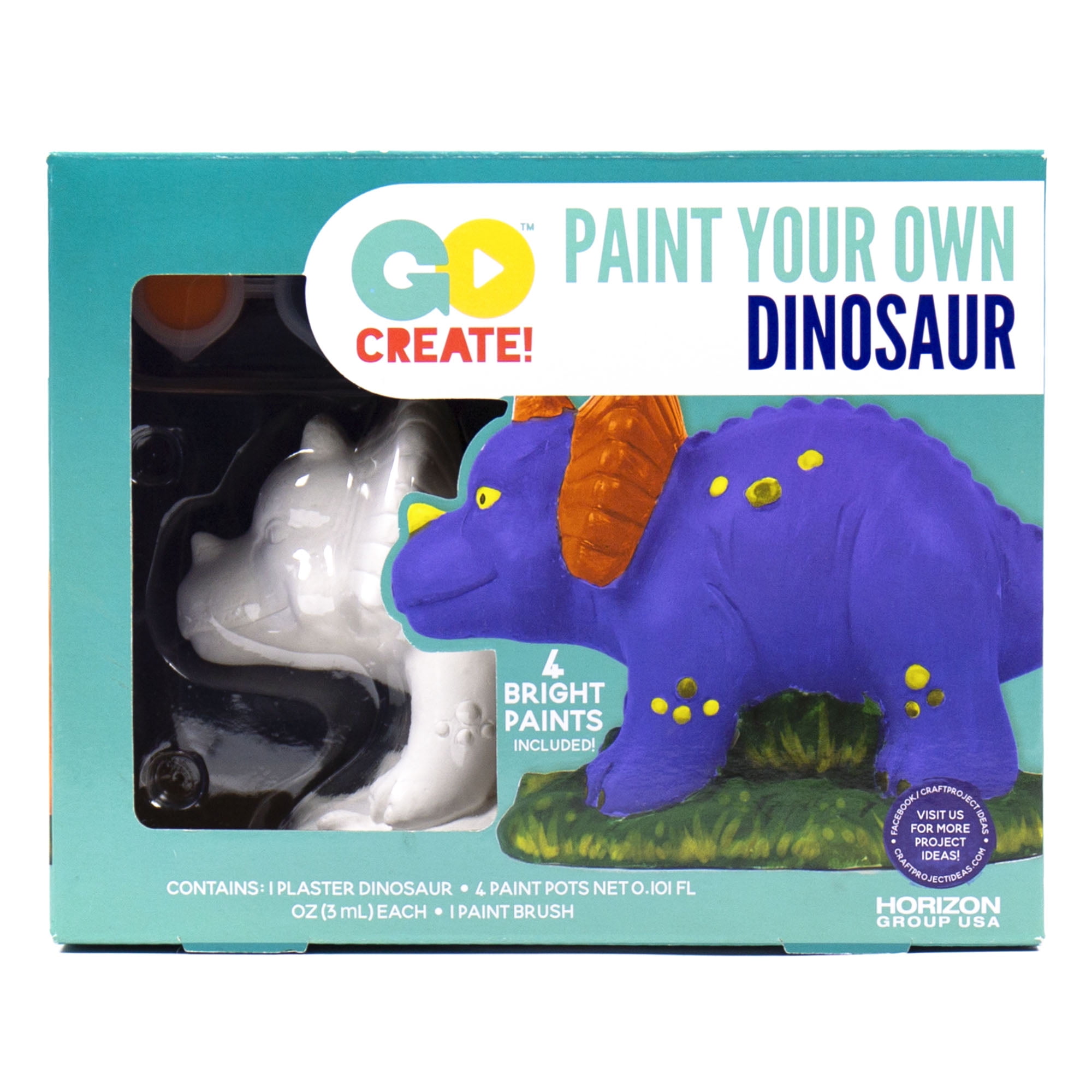 Go Create Paint Your Own Ceramic Dinosaur,  Great for Kids 6+