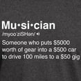 thumbnail image 3 of CafePress - Musician Definition Dark T Shirt - Men's Classic Graphic Cotton T-Shirt, 3 of 4